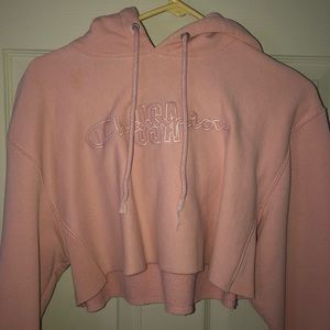 Champion Pink Cropped Sweatshirt